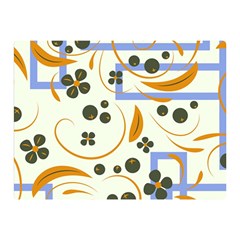 Folk Flowers Pattern Floral Surface Design Double Sided Flano Blanket (mini)  by Eskimos