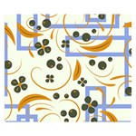 Folk flowers pattern Floral surface design Double Sided Flano Blanket (Small)  50 x40  Blanket Front