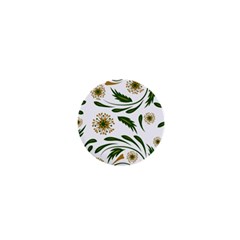 Folk flowers pattern Floral surface design 1  Mini Magnets