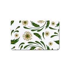 Folk Flowers Pattern Floral Surface Design Magnet (name Card) by Eskimos