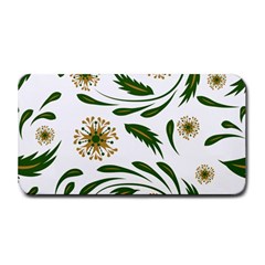 Folk flowers pattern Floral surface design Medium Bar Mats