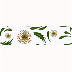 Folk flowers pattern Floral surface design Large Bar Mats