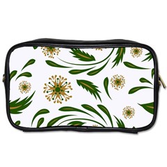 Folk flowers pattern Floral surface design Toiletries Bag (Two Sides)