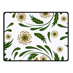 Folk flowers pattern Floral surface design Fleece Blanket (Small) 50 x40  Blanket Front