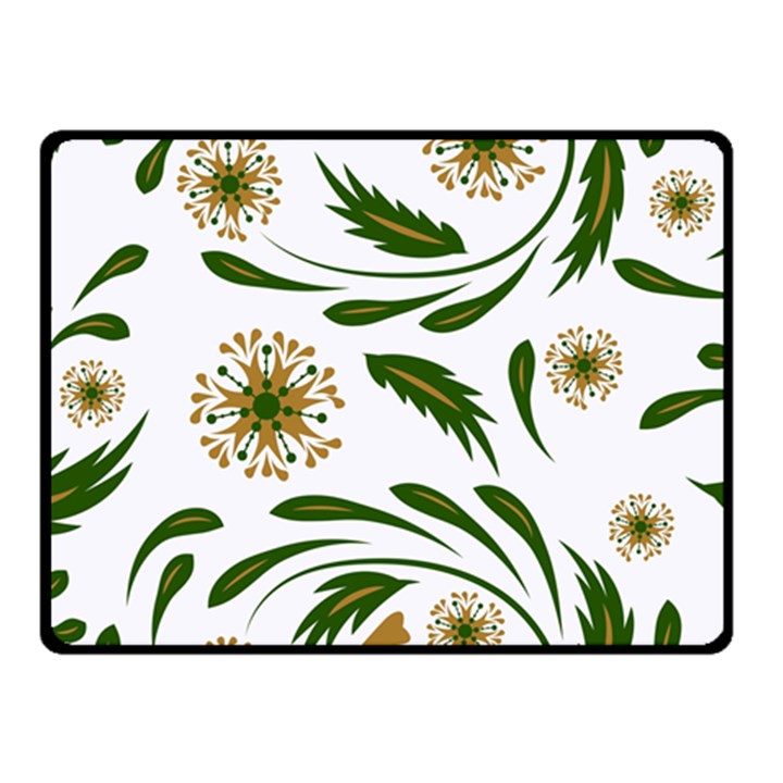 Folk flowers pattern Floral surface design Fleece Blanket (Small)