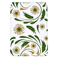 Folk flowers pattern Floral surface design Removable Flap Cover (S)