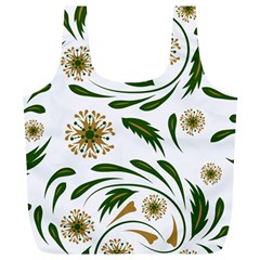 Folk flowers pattern Floral surface design Full Print Recycle Bag (XL)