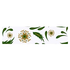 Folk flowers pattern Floral surface design Satin Scarf (Oblong)