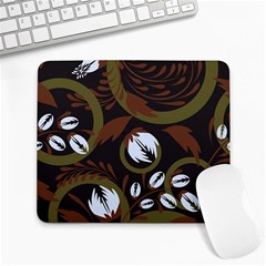 Folk Flowers Pattern Floral Surface Design Large Mousepads by Eskimos