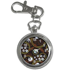 Folk Flowers Pattern Floral Surface Design Key Chain Watches by Eskimos