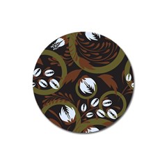 Folk Flowers Pattern Floral Surface Design Magnet 3  (round) by Eskimos