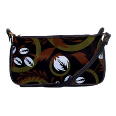 Folk Flowers Pattern Floral Surface Design Shoulder Clutch Bag by Eskimos