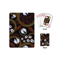 Folk Flowers Pattern Floral Surface Design Playing Cards Single Design (mini) by Eskimos