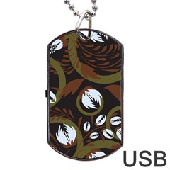 Folk Flowers Pattern Floral Surface Design Dog Tag Usb Flash (one Side) by Eskimos