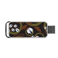 Folk Flowers Pattern Floral Surface Design Portable Usb Flash (two Sides) by Eskimos