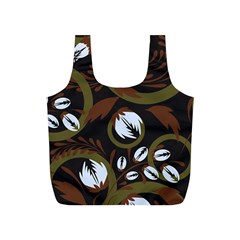 Folk Flowers Pattern Floral Surface Design Full Print Recycle Bag (s) by Eskimos