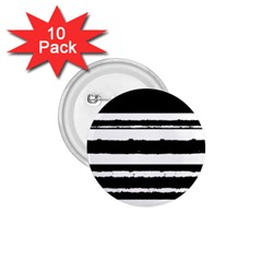 Bandes Abstrait Blanc/noir 1 75  Buttons (10 Pack) by kcreatif