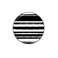 Bandes Abstrait Blanc/noir Hat Clip Ball Marker (10 Pack) by kcreatif