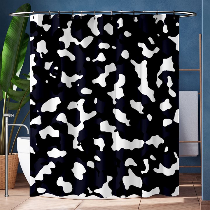 Camouflage bleu Shower Curtain 60  x 72  (Medium) 