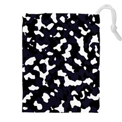 Camouflage Bleu Drawstring Pouch (5xl) by kcreatif