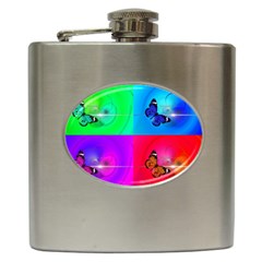 4 Butterflies Hip Flask (6 oz)