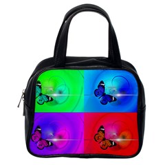 4 Butterflies Classic Handbag (One Side)