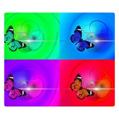 4 Butterflies Double Sided Flano Blanket (Small) 