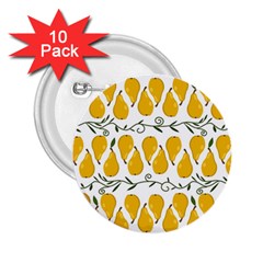 Juicy Yellow Pear 2 25  Buttons (10 Pack)  by SychEva