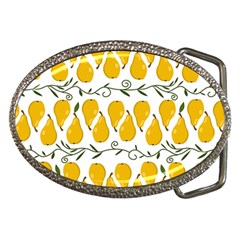 Juicy Yellow Pear Belt Buckles by SychEva