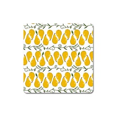 Juicy Yellow Pear Square Magnet by SychEva