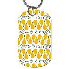 Juicy Yellow Pear Dog Tag (one Side) by SychEva