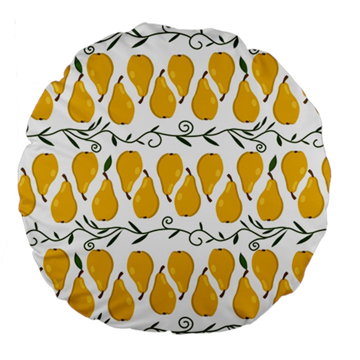 Juicy Yellow Pear Large 18  Premium Round Cushions