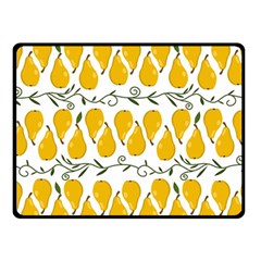 Juicy Yellow Pear Double Sided Fleece Blanket (small)  by SychEva