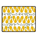 Juicy Yellow Pear Double Sided Fleece Blanket (Small)  45 x34  Blanket Front