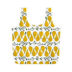 Juicy Yellow Pear Full Print Recycle Bag (m) by SychEva