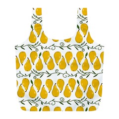 Juicy Yellow Pear Full Print Recycle Bag (l) by SychEva