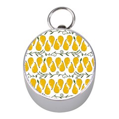 Juicy Yellow Pear Mini Silver Compasses by SychEva