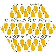 Juicy Yellow Pear Wooden Puzzle Hexagon