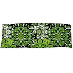 Green Floral Bohemian Vintage Body Pillow Case (dakimakura) by BohoMe