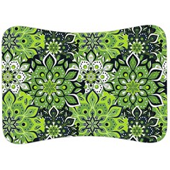 Green Floral Bohemian Vintage Velour Seat Head Rest Cushion by BohoMe