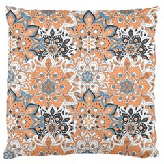 Pastel Colored Peach Boho Large Flano Cushion Case (one Side) by BohoMe