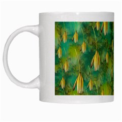 Love To The Flowers And Colors In A Beautiful Habitat White Mugs by pepitasart