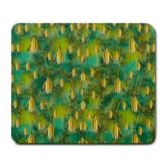 Love To The Flowers And Colors In A Beautiful Habitat Large Mousepads by pepitasart