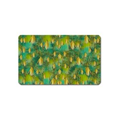 Love To The Flowers And Colors In A Beautiful Habitat Magnet (name Card) by pepitasart