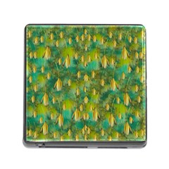 Love To The Flowers And Colors In A Beautiful Habitat Memory Card Reader (square 5 Slot) by pepitasart