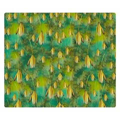 Love To The Flowers And Colors In A Beautiful Habitat Double Sided Flano Blanket (small)  by pepitasart