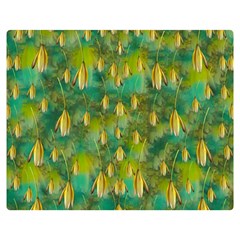 Love To The Flowers And Colors In A Beautiful Habitat Double Sided Flano Blanket (medium)  by pepitasart