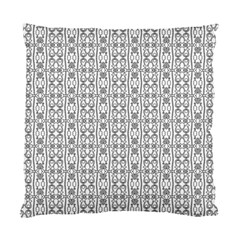 Modern Tribal Black And White Ornate Stripes Standard Cushion Case (One Side)