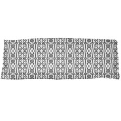 Modern Tribal Black And White Ornate Stripes Body Pillow Case Dakimakura (two Sides) by dflcprintsclothing