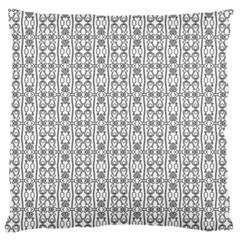 Modern Tribal Black And White Ornate Stripes Standard Flano Cushion Case (One Side)